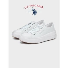 Кроссовки U.S. POLO ASSN., полнота 6 (RU)/ на среднюю стопу, размер 38, белый