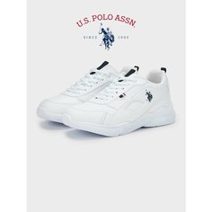 Кроссовки U.S. POLO ASSN., полнота 6 (RU)/ на среднюю стопу, размер 39, белый