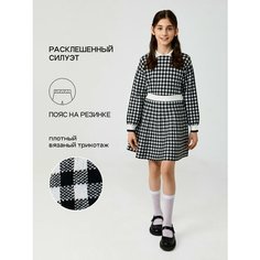 Школьная юбка Acoola, размер 140, белый, черный
