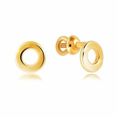Серьги пусеты VALTERA, серебро, 925 проба, , золотистый