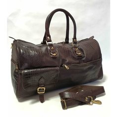 Сумка дорожная Black Buffalo, 40 л, 23х26х55 см, ручная кладь, Бордово-коричневый