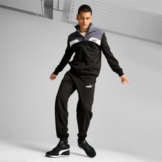 Костюм спортивный PUMA, размер 44, черный/серый