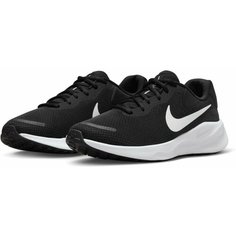 Кроссовки NIKE Revolution 7, полнота F (EU)/ на среднюю стопу, размер 10 US, черный/белый