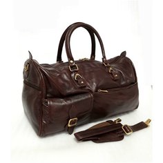 Сумка дорожная Black Buffalo, 40 л, 23х26х55 см, ручная кладь, коричневый