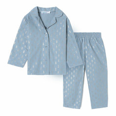 Пижама Kaftan, размер 122/128, голубой