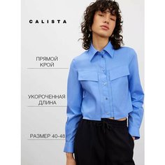 Рубашка Calista, размер 48, Темно-голубой