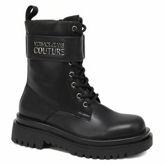 Ботинки берцы Versace Jeans Couture, размер 37, чёрный