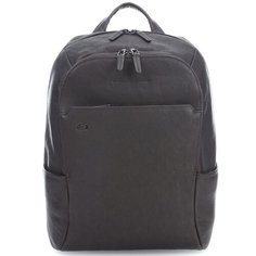 Рюкзак PIQUADRO Black Square, фактура зернистая, темно-коричневый