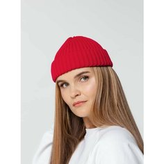 Шапка бини teplo, размер OneSize, красный Тепло