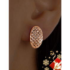 Серьги Ювелир Карат, красное золото, 585 проба, длина 1.9 см, , золотой
