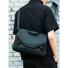 Сумка мессенджер TEVIN, фактура матовая, черный (black)