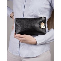 Косметичка Lara-ko, 19.5х10х20 см, , черный матовый