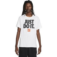 Футболка спортивная NIKE Nsw Tee Ho Verbiage 2, размер M, белый