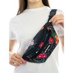 Сумка поясная НЕСТАНДАРТИКА, фактура гладкая, черный
