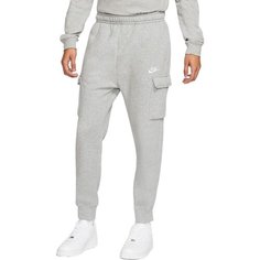Брюки спортивные NIKE Sportswear Club, размер S, Dark Grey Heather/Matte Silver/White