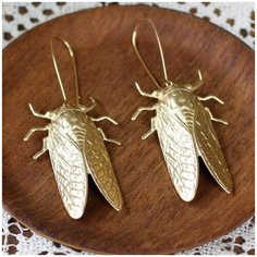 Серьги с подвесками VERBA, золотистый