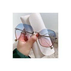 Солнцезащитные очки , голубой/розовый Нет бренда