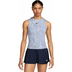 Майка спортивная NIKE W NKCT DF SLAM TANK RG, 1 шт., размер XS, голубой