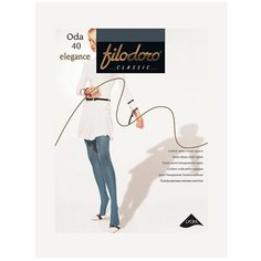 Колготки Filodoro Classic Oda Elegance, 40 den, размер 4, antracite Filodoro®