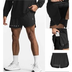 Шорты спортивные , размер XXXL, черный графика мелкая Balanceshop74