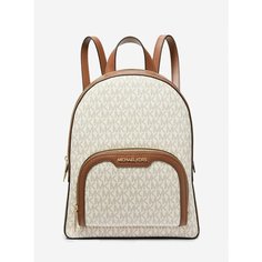 Сумка-рюкзак MICHAEL KORS, фактура зернистая, бежевый