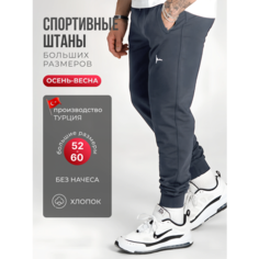Брюки спортивные ING DROP Спортивные штаны больших размеров, размер 4XL, серый