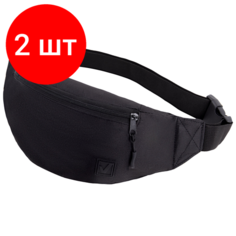 Сумка поясная BRAUBERG, черный