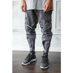 Брюки джоггеры BLK CROWN force, размер M, серый