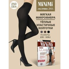 Колготки MiNiMi Multifibra, 250 den, размер 3, nero