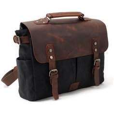 Портфель, фактура ворсовая, черный Verezzo
