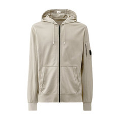 Худи C.P. COMPANY Light Fleece Zipped Hoodie, размер XL, , серый