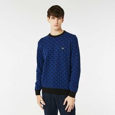 Свитер LACOSTE, размер T6, , синий,черный