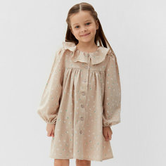 Платье Kaftan, размер 110/116, бежевый