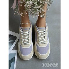 Кроссовки BRIGGS, полнота 4 (RU)/ на узкую и среднюю стопу, размер 37, бежевый/фиолетовый