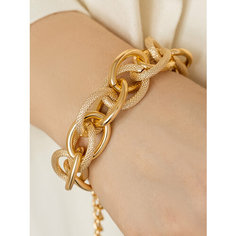 Браслет SLOVO JEWELRY, размер 20 см, золотистый