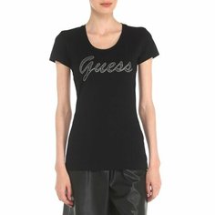 Футболка GUESS, размер XS, чёрный