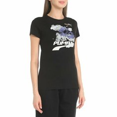 Футболка PUMA, размер XS, чёрный