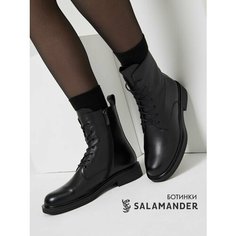 Ботинки дерби Salamander, размер 38, черный