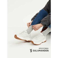 Кроссовки Salamander, полнота 4 (RU)/ на узкую и среднюю стопу, размер 35, белый