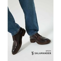 Полуботинки дерби Salamander, размер 42, темно-коричневый