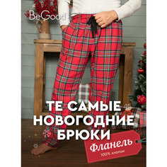 Брюки BeGood Новый год, размер 46-48, красный