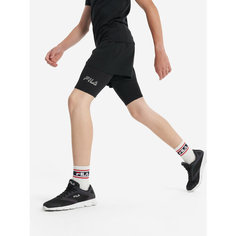 Велосипедки Fila, размер 158-164, чёрный