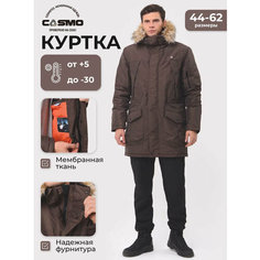 Парка CosmoTex Аляска, размер 60-62 182-188, Шоколадный