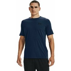 Футболка Under Armour Sportstyle Left Chest Logo SS, размер S/M, синий