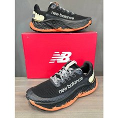 Кроссовки New Balance Fresh Foam X More Trail V3, размер 8 US, серый/оранжевый