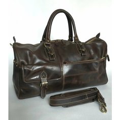 Сумка дорожная Black Buffalo, 40 л, 23х26х55 см, ручная кладь, коричневый/черный