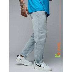 Джинсы бананы MkJeans Бананы, размер 36, светло-голубой