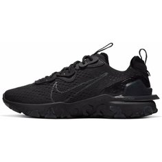 Кроссовки NIKE React Vision, полнота F (EU)/ на среднюю стопу, размер 9 US, чёрный