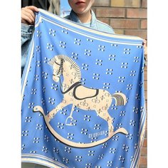 Платок Ruccko,70х70 см, синий