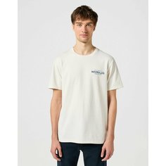 Футболка Wrangler, размер XL, белый, синий